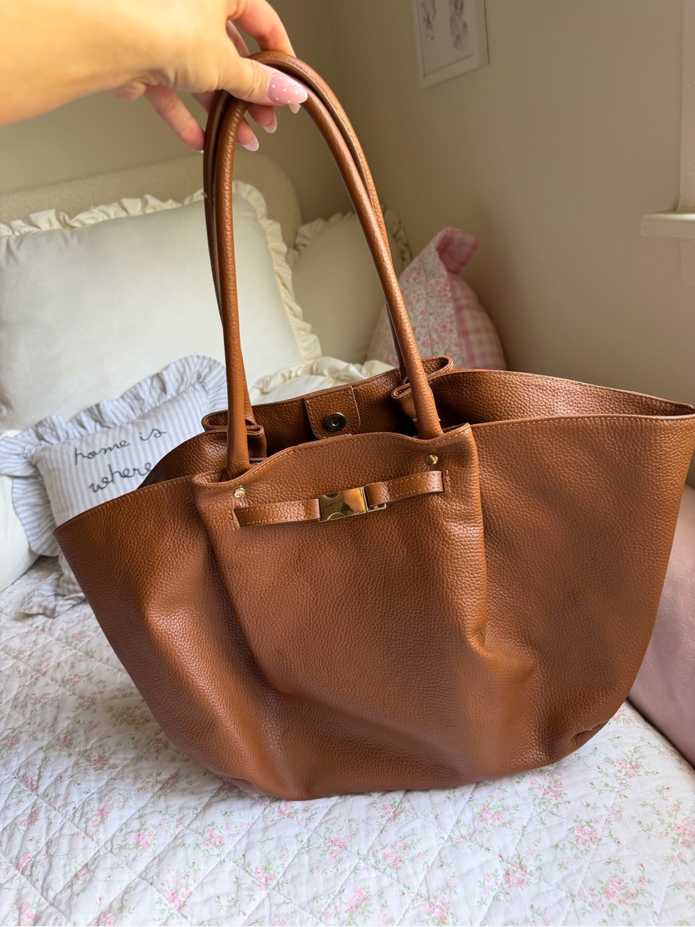 BIG brown purse